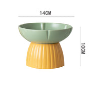 Pet Macarons Candy Color Feeding Ceramic Bowl