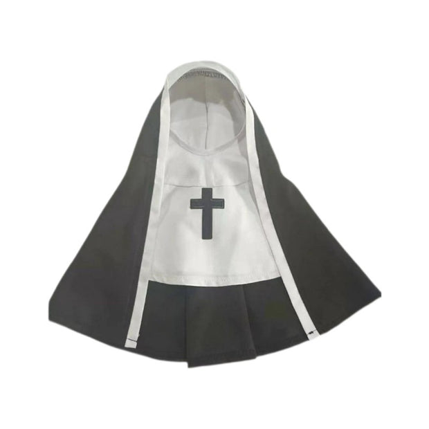 PET SHOW Nun Dog Costume For Small Medium Dogs Halloween Cosplay