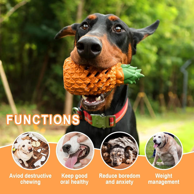 Dog Toys For Dogs Pineapple Dog Chew Toys For Aggressive Chewers Indestructible