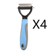 Stainless Double-sided Pet Brush Hair Removal Comb Grooming Dematting Dog Grooming Shedding Tools